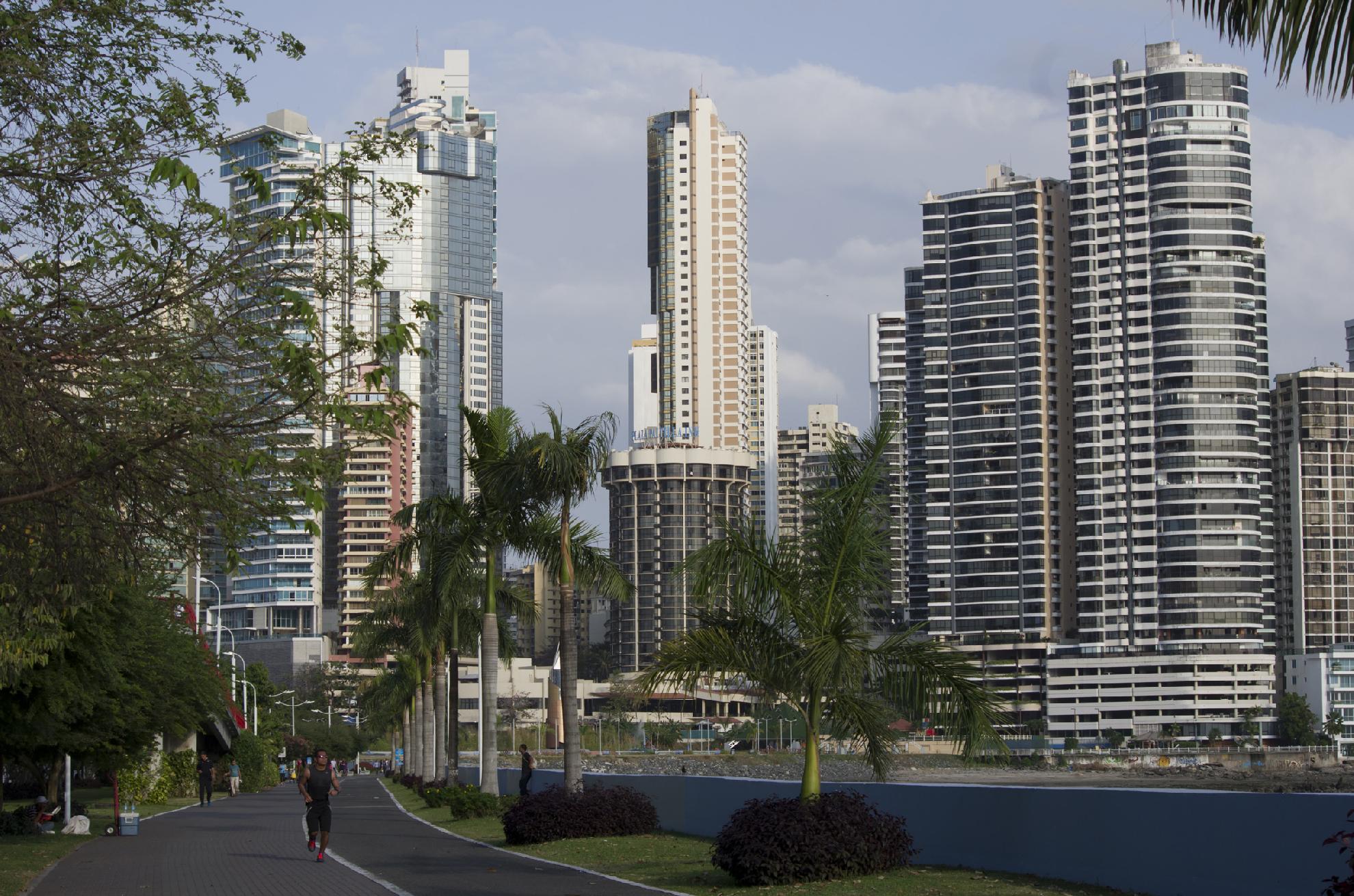 Avenida Balboa and Cinta Costera, Panama Cities Waterfront Area